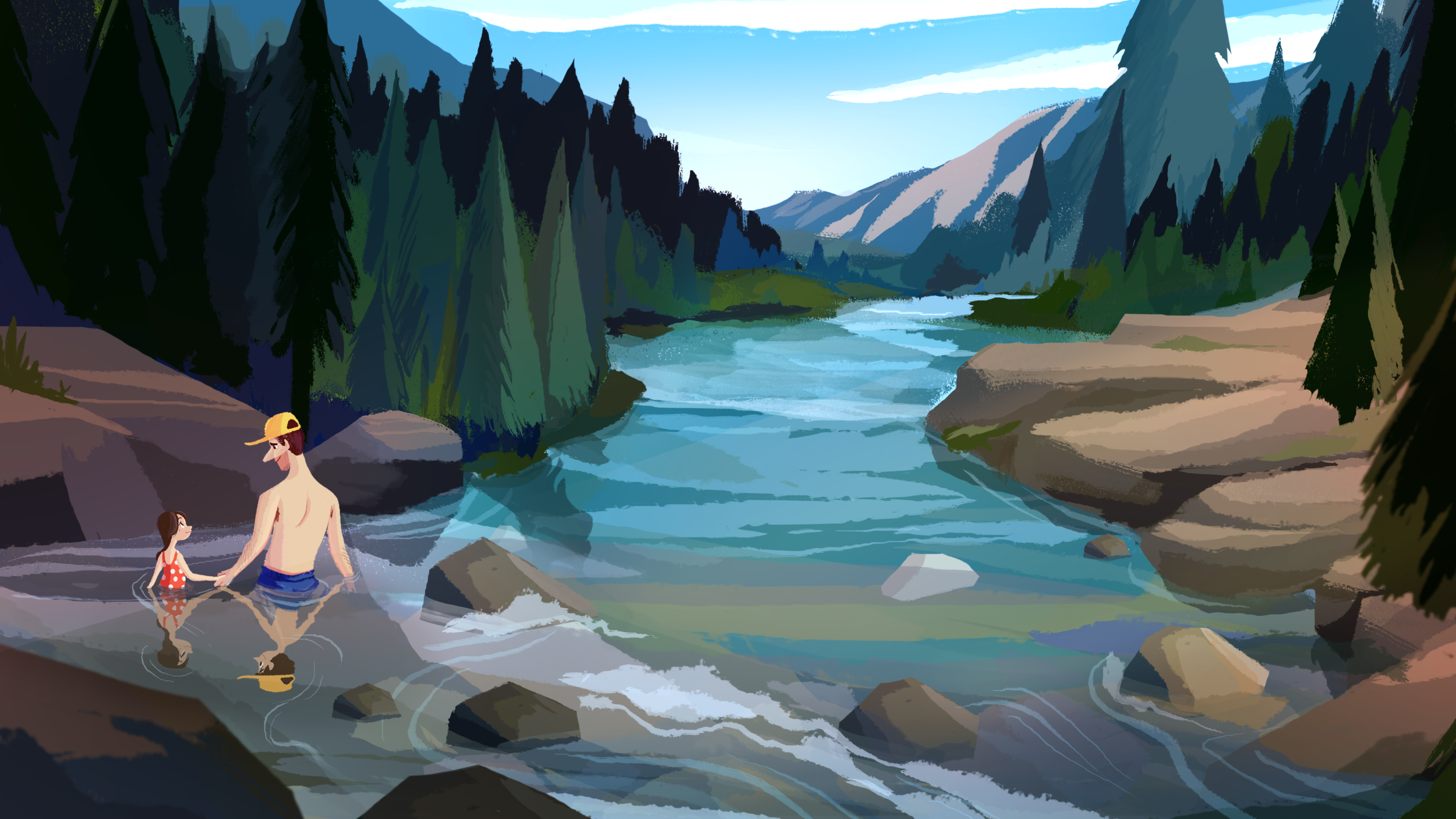 Adam and Jenni at the river.png