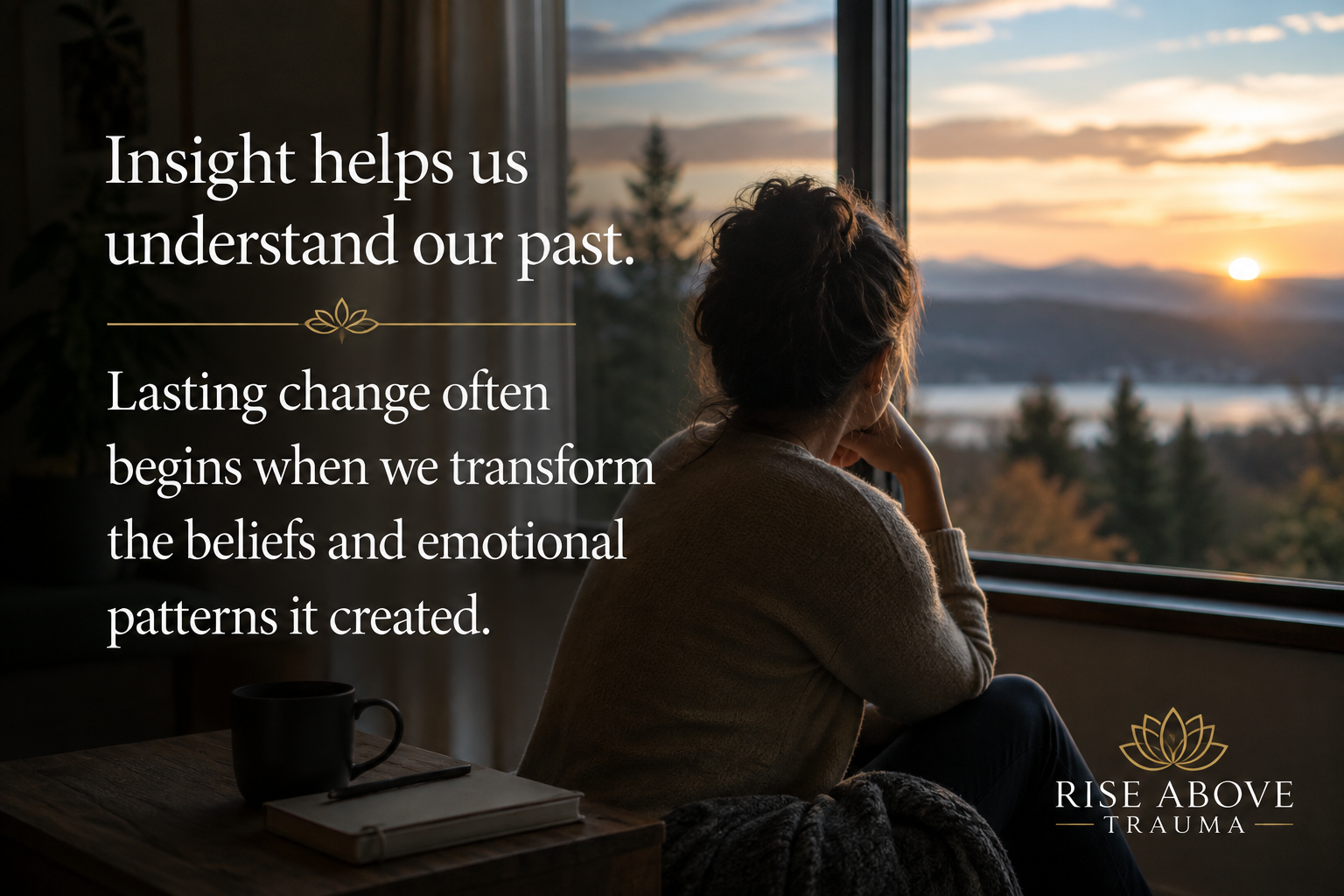 Person looking thoughtfully out a window, reflecting on years of therapy and the hope of finding deeper healing and lasting personal transformation.