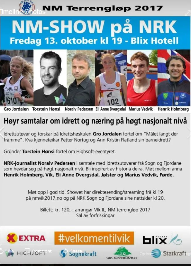 NM-show på NRK fredag 13.10.