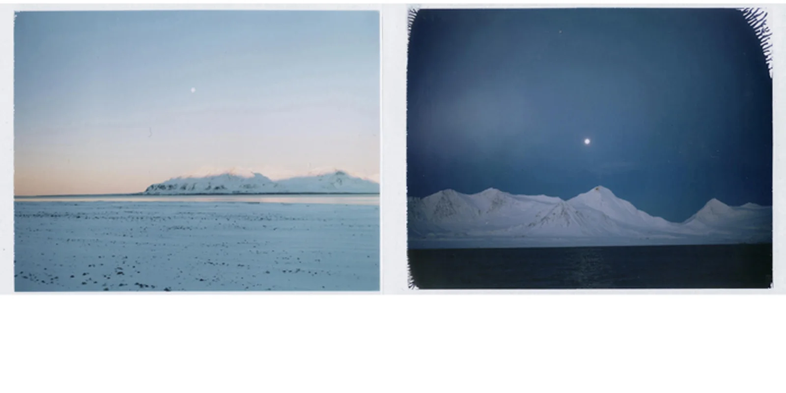 Day and Night at Prinz Karls Forland, Svalbard • Polaroid prints • 3.5"x8.5"