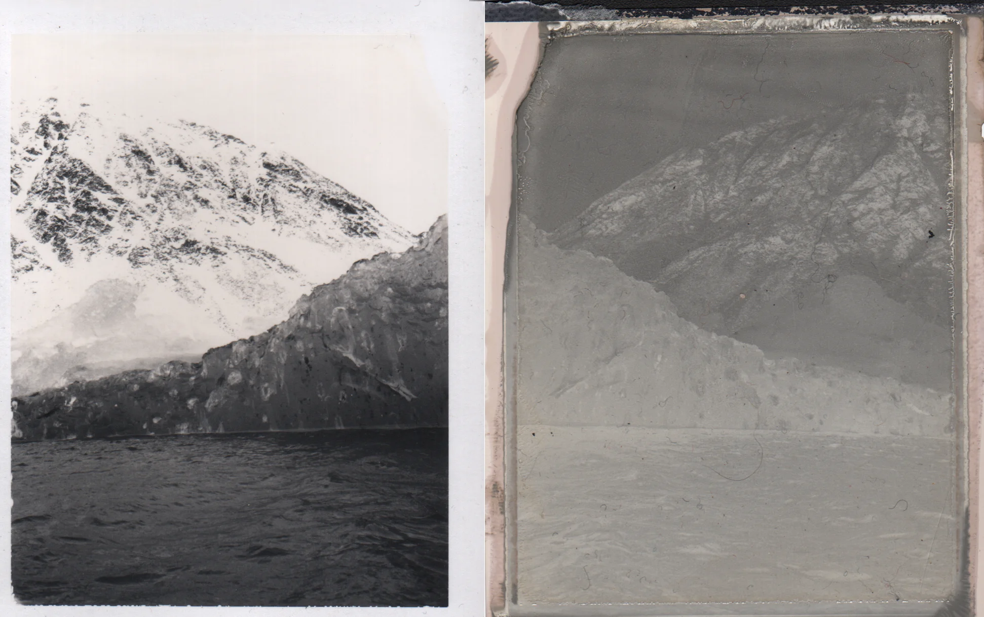 Ice Float near Raudfjorden • Polaroid (positive and negative prints) • 4" x 6.5"