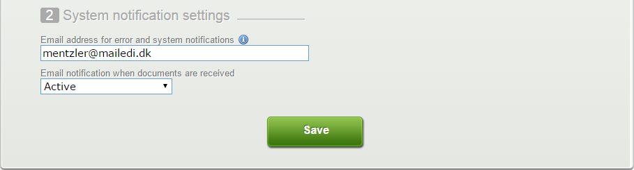 Notification settings