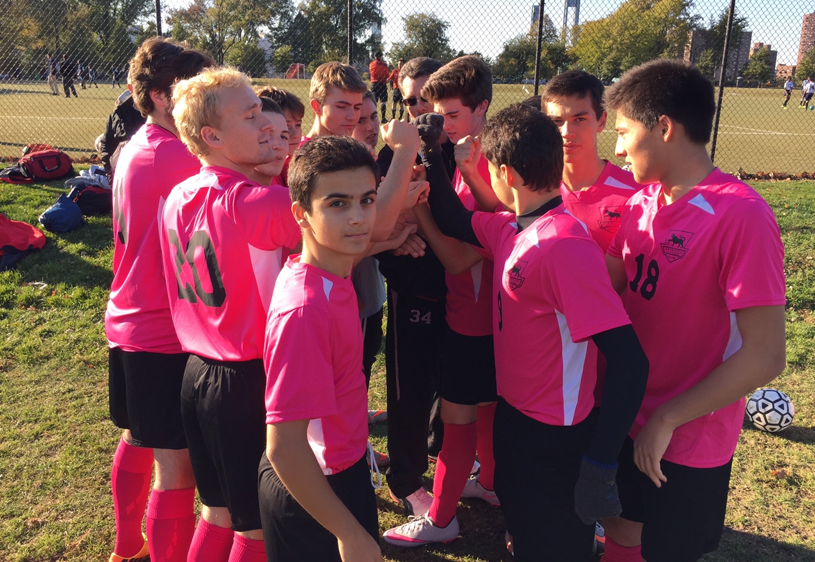  Varsity ‘Pink Panthers’ support fight against breast cancer. 