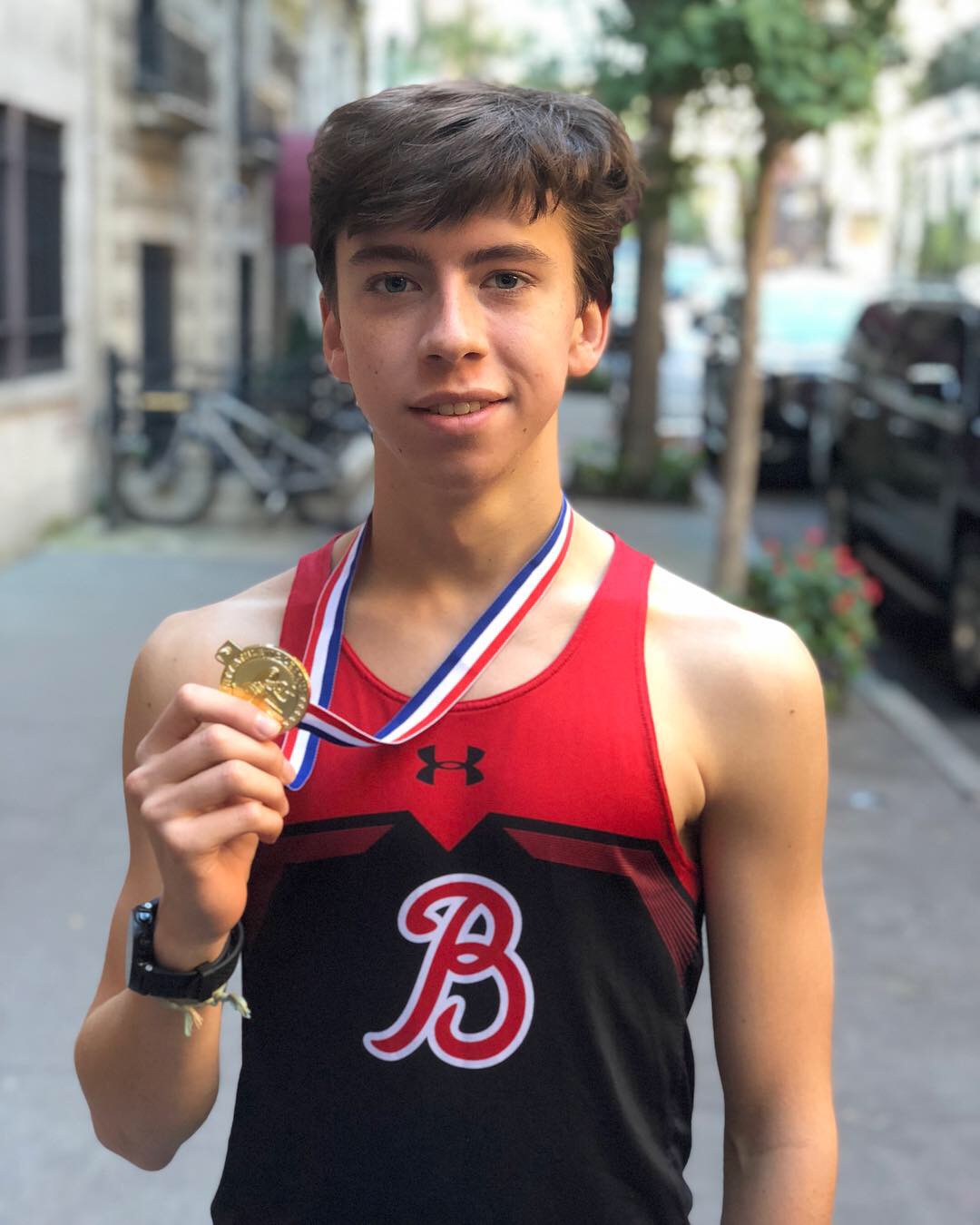   Ryan Eagan '20 took first place in the NYCAL Cross Country Championships.  