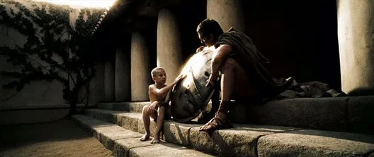 Son, you must return home either still holding your shield, or being carried dead on it