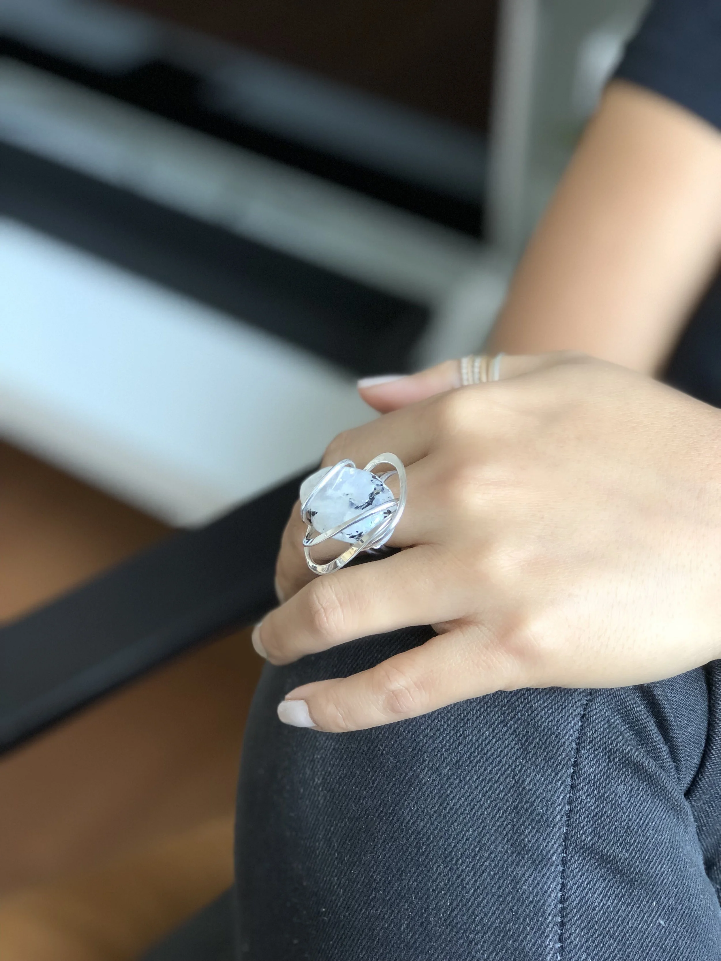 Wire Wrap Sterling Silver Ring