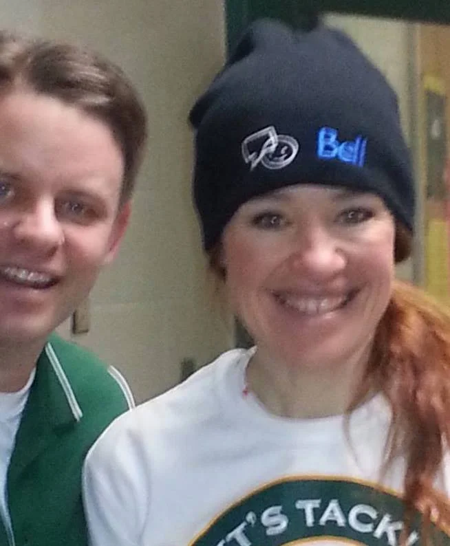 AFA's Geoff Bemrose takes a selfie with Clara Hughes