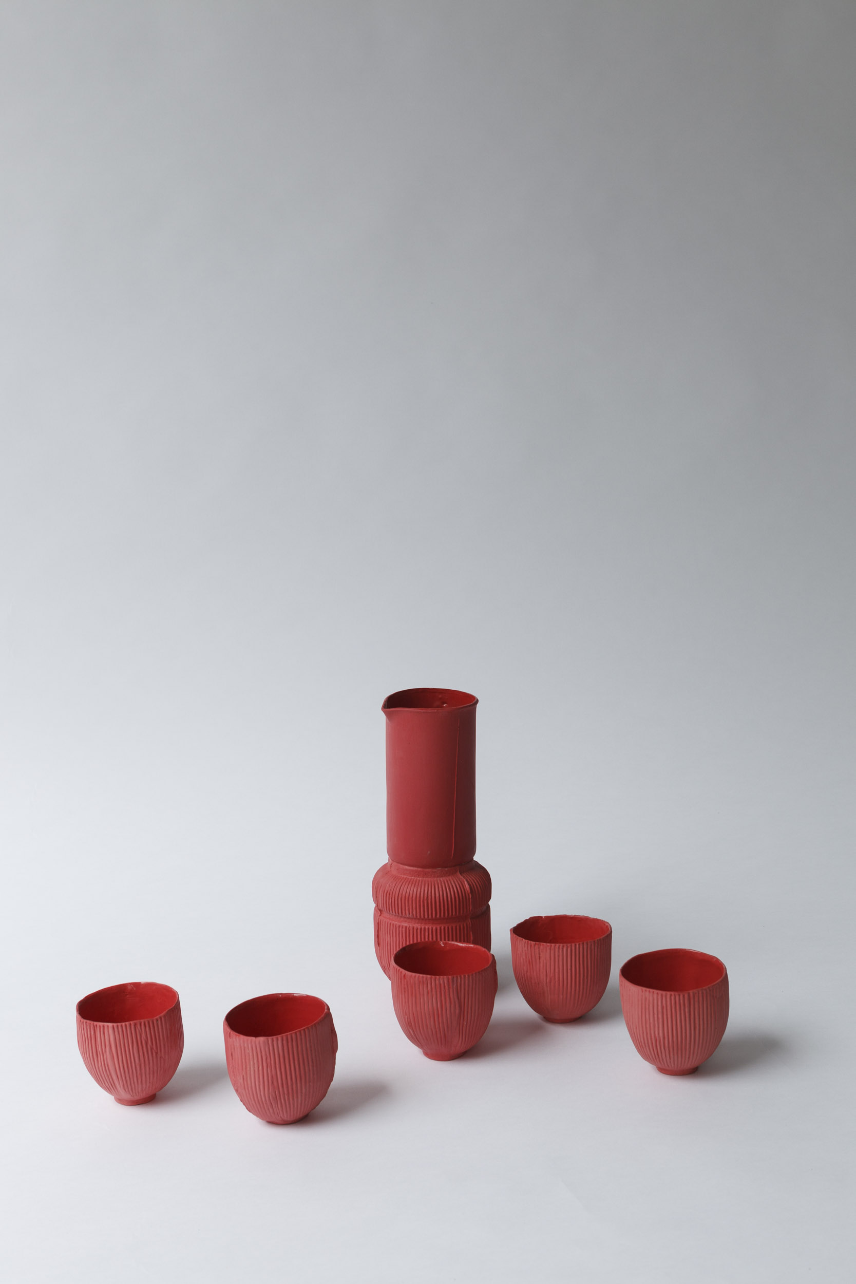  CERAMIC SERIES ITALIAN RED  Red porcelain manufactured by ceramic artist  Sarah Pschorn   Many thanks to Sarah for this wonderful collaboration!   