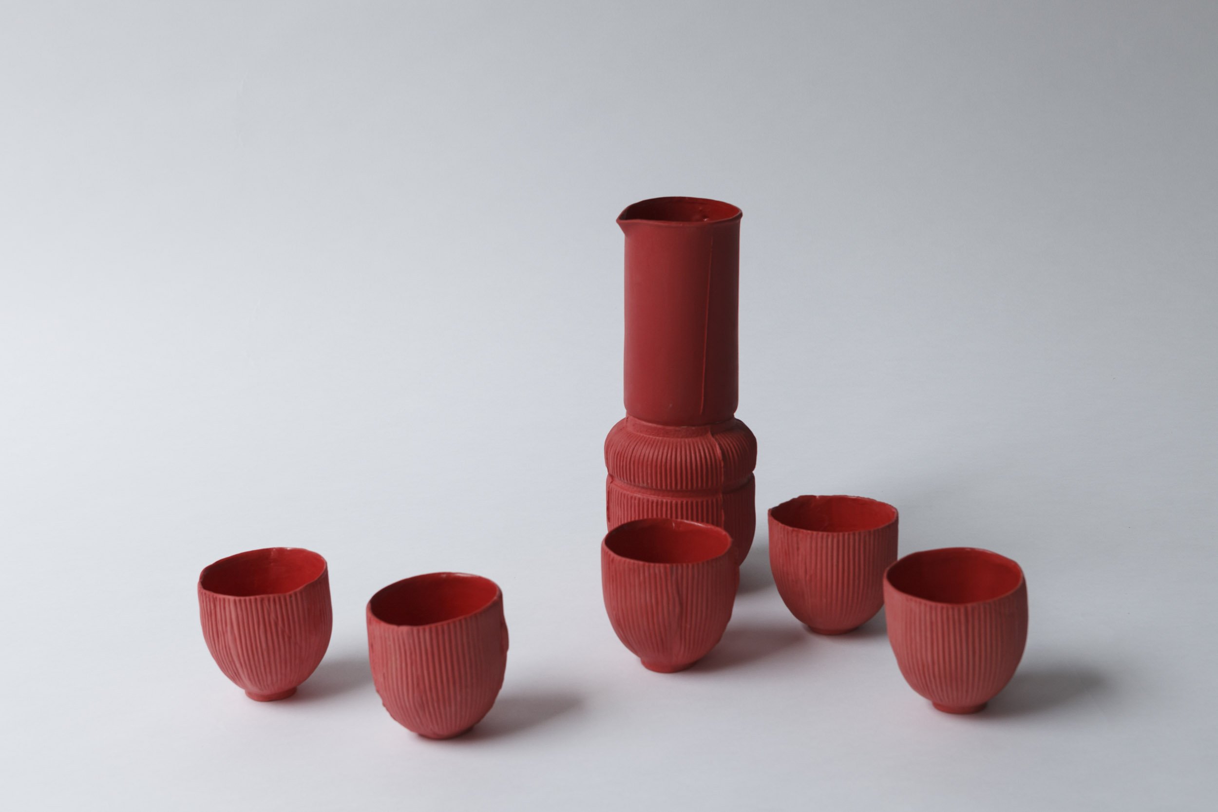  CERAMIC SERIES ITALIAN RED  Red porcelain manufactured by ceramic artist  Sarah Pschorn   Many thanks to Sarah for this wonderful collaboration! 