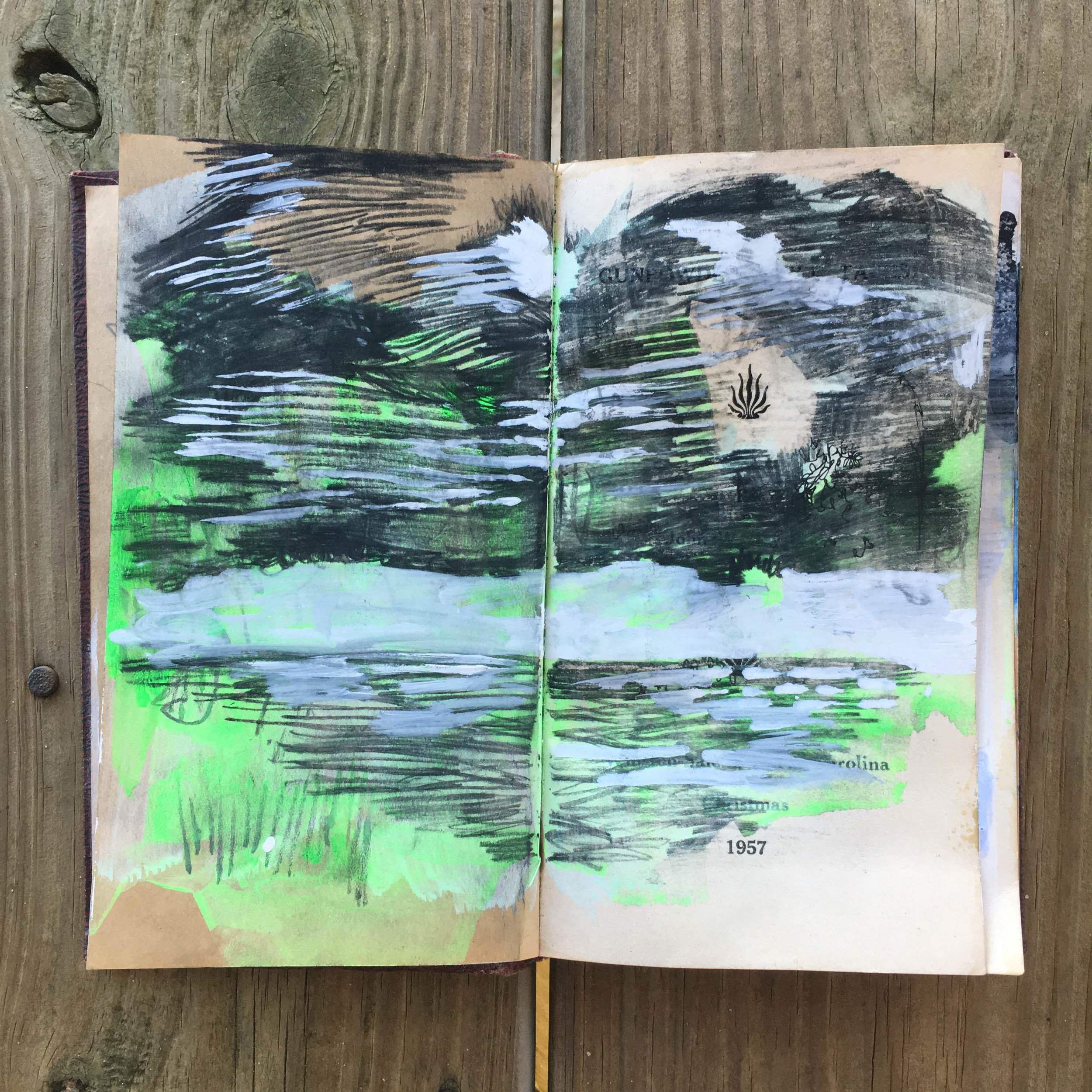 I used a charcoal pencil that I found mixed into my supplies. I never use charcoal but I was enjoying it for it's deep dark beautiful blackness.
