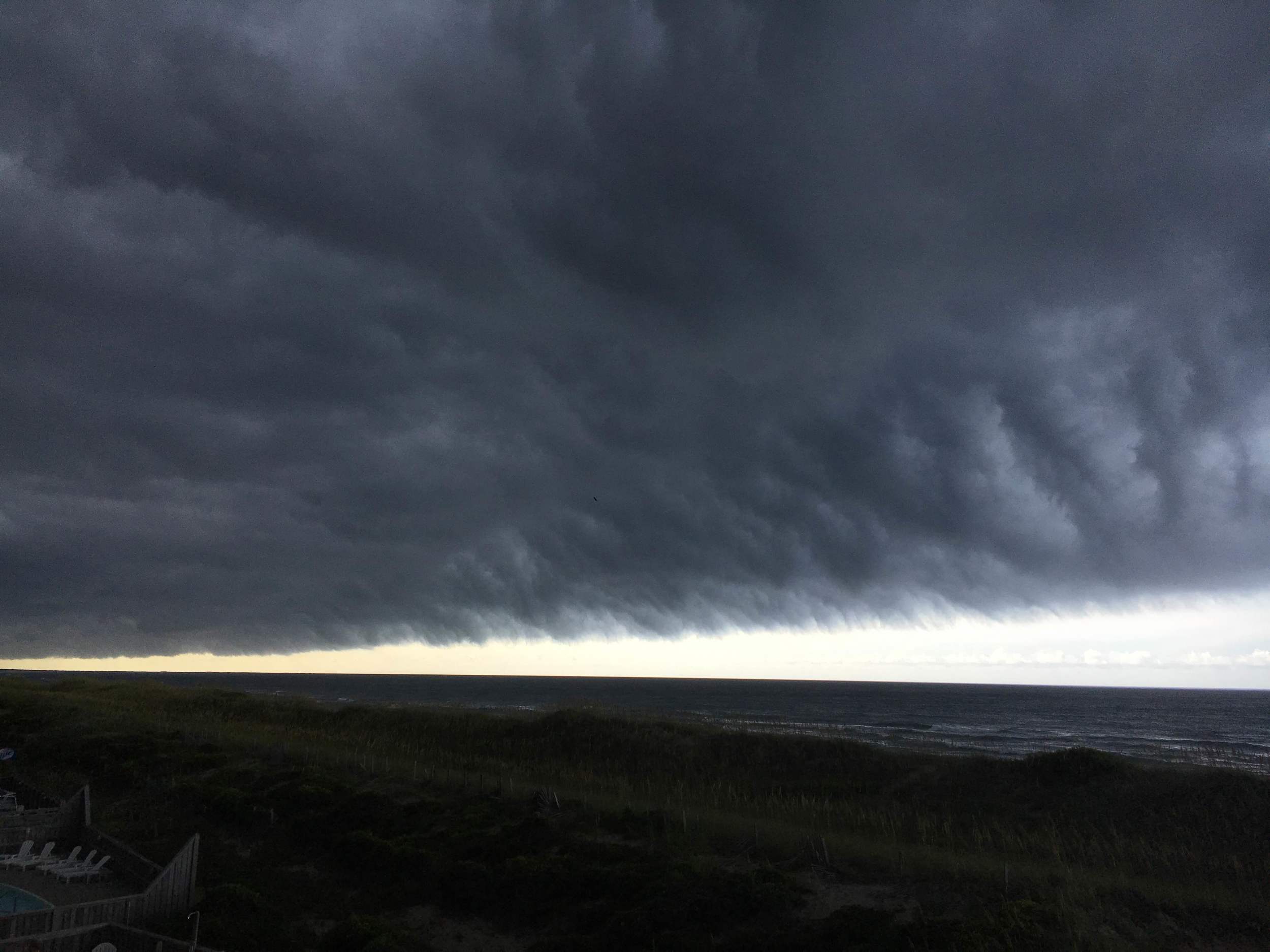 Storm clouds passing through. We really just got some rain after all these clouds.