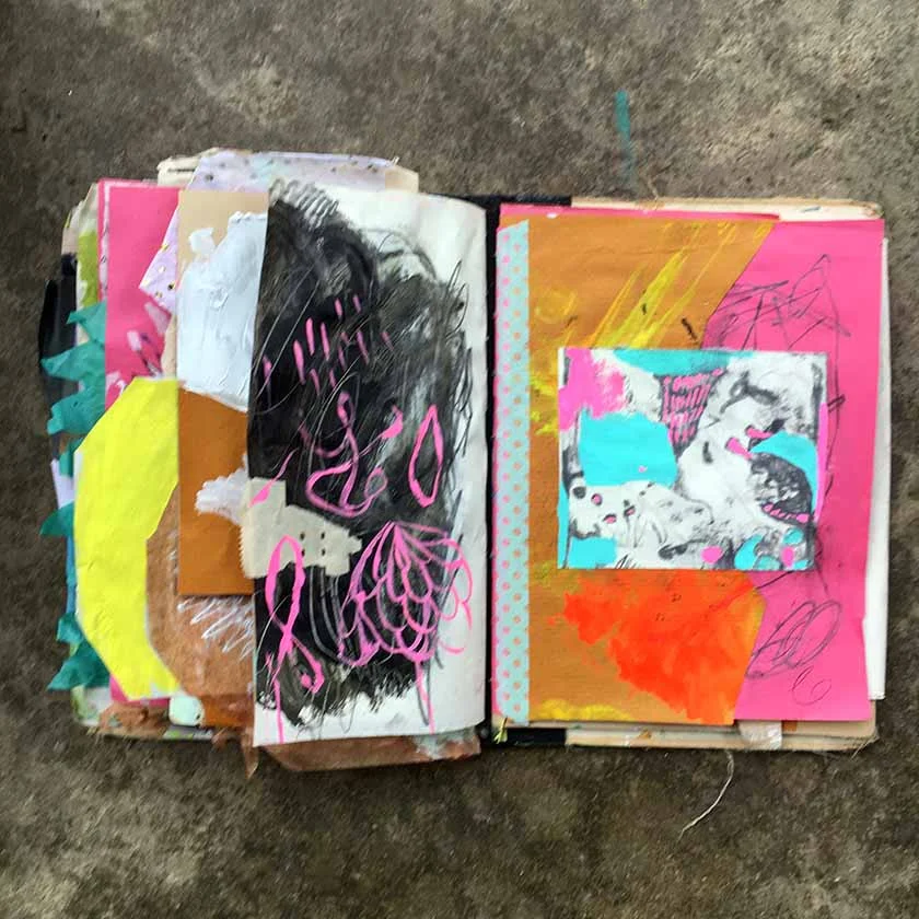 Abstract whatever-ing in my journal.