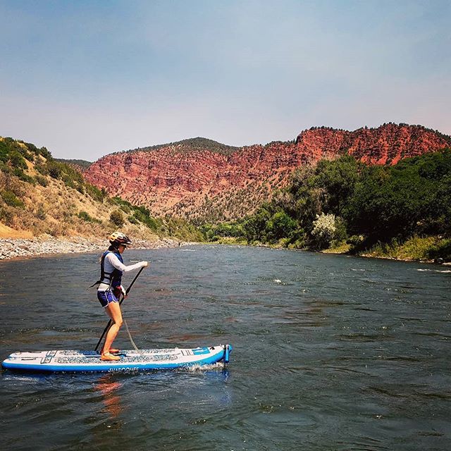 I've said it before, I love our little valley, and I could run Cemetery every day and not get tired of it.  Day 40 for 2018, and @days4037 loves when she gets to ride Stacy's VSUP!!
#yestoadventure #supyes #shaboomee #100daysonaSUP #GLOSSY