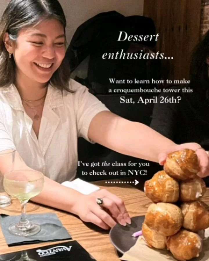 This weekend, learn how to make a croquembouche tower just like my friend Carla surprised me with for my birthday!

Her company, @butterboybakingco, is hosting a class on how to make them in Long Island City! It&rsquo;s $75 for each tower, and you ca