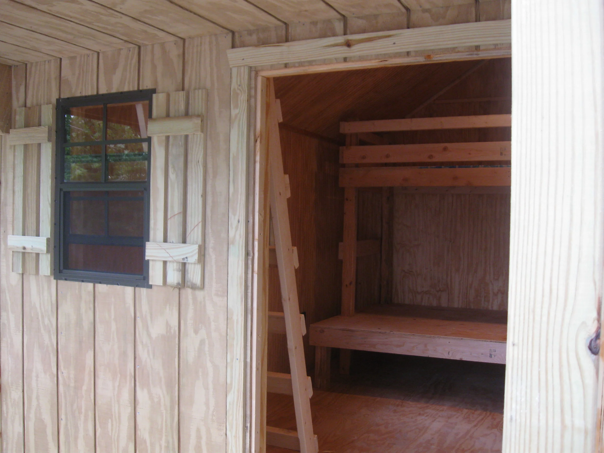 Look through the front door.