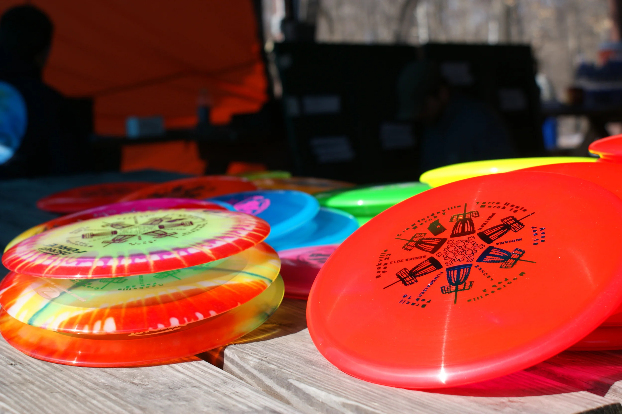 Whey you play tournaments, you typically receive a players pack which includes a free disc!
