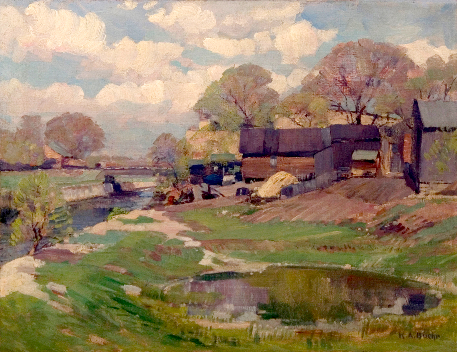 Village by a River