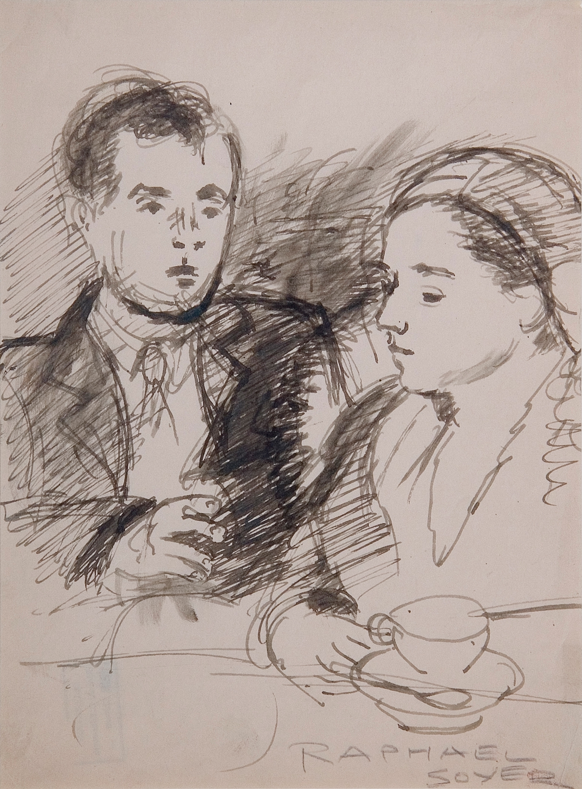 Seated Couple with Cup