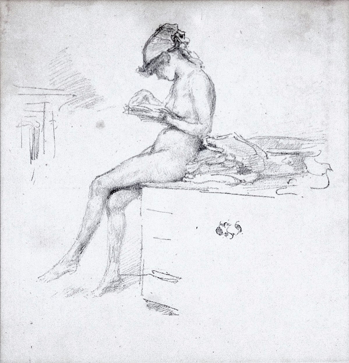 The Little Nude Model Reading