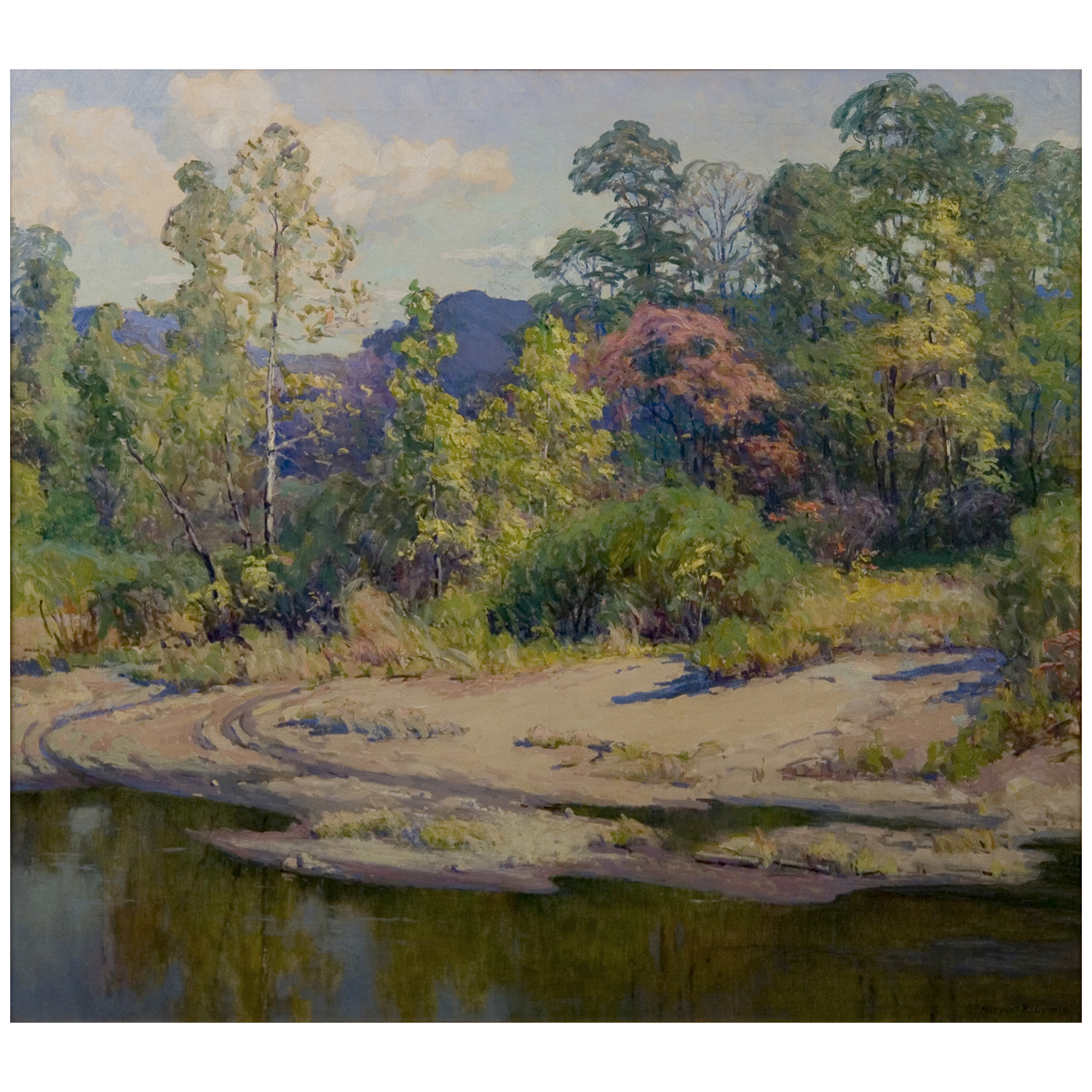 Harriet Randall Lumis, "Stream Crossing", c. 1920