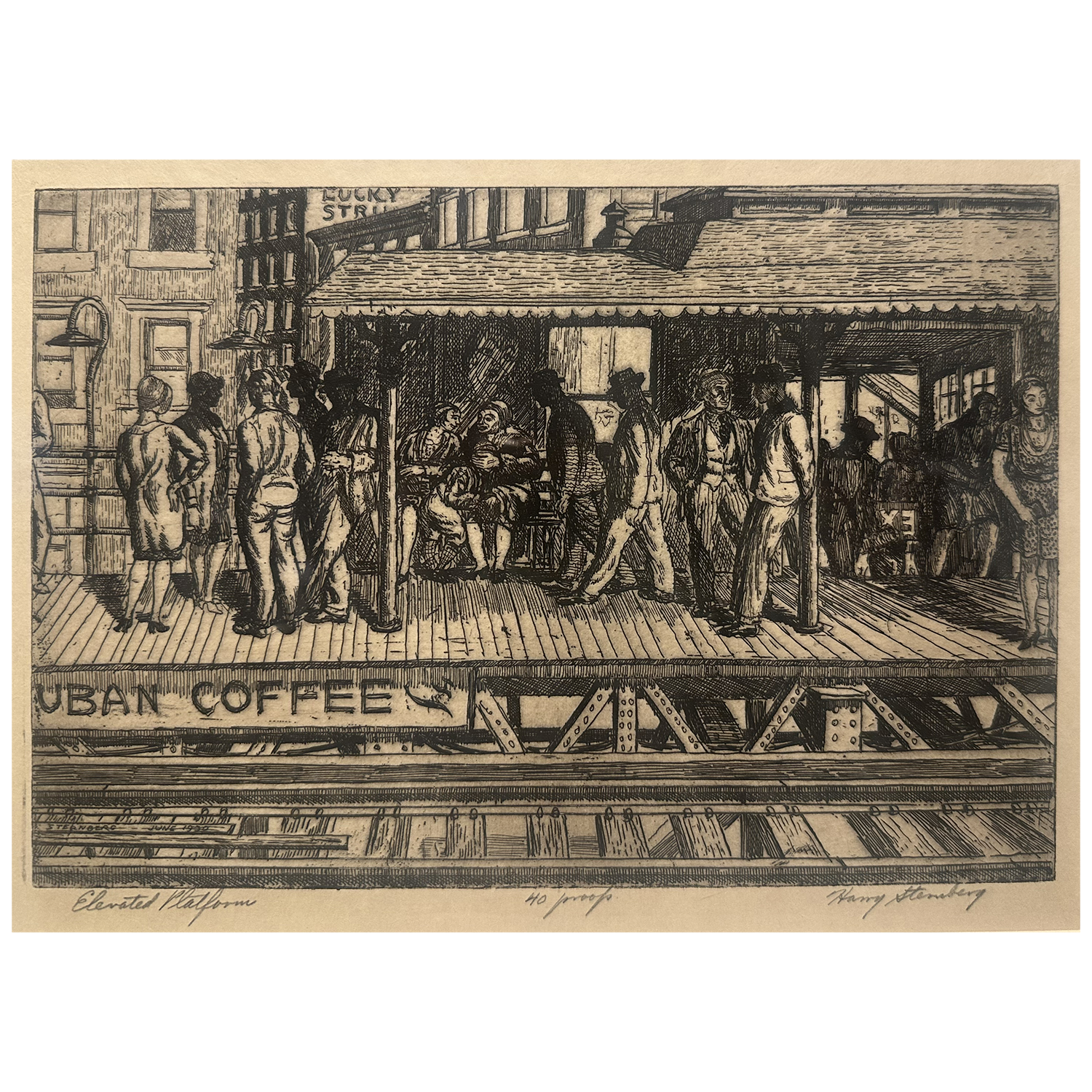 Harry Sternberg, "Elevated Platform", 1930