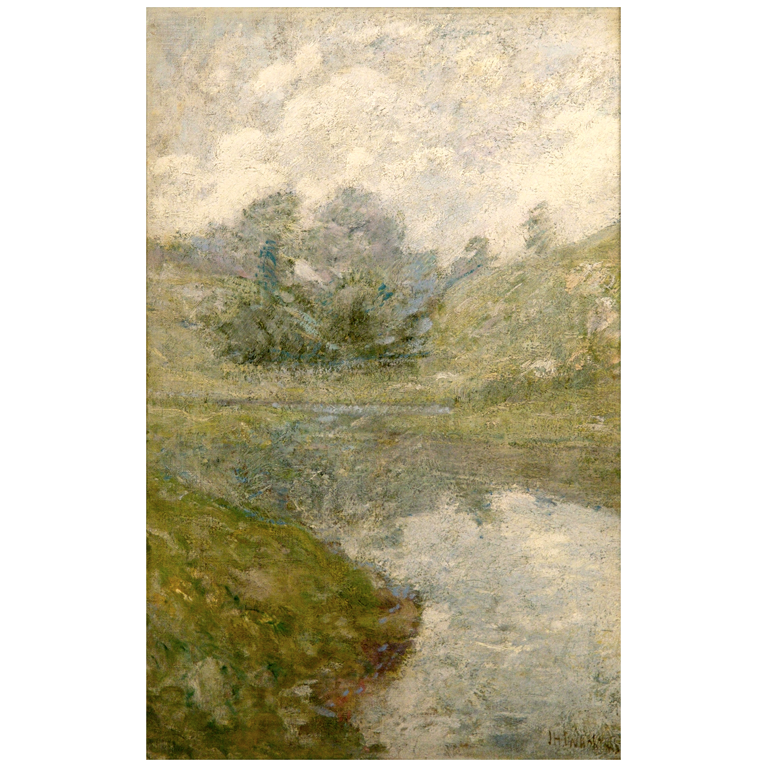 John Henry Twachtman,  
"Landscape, Connecticut", c. 1890