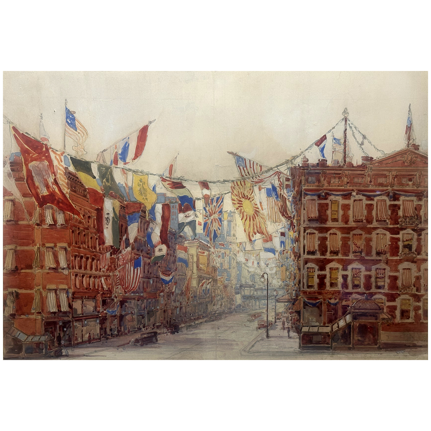 Anthony Thieme, "Chinatown, New York", c. 1940