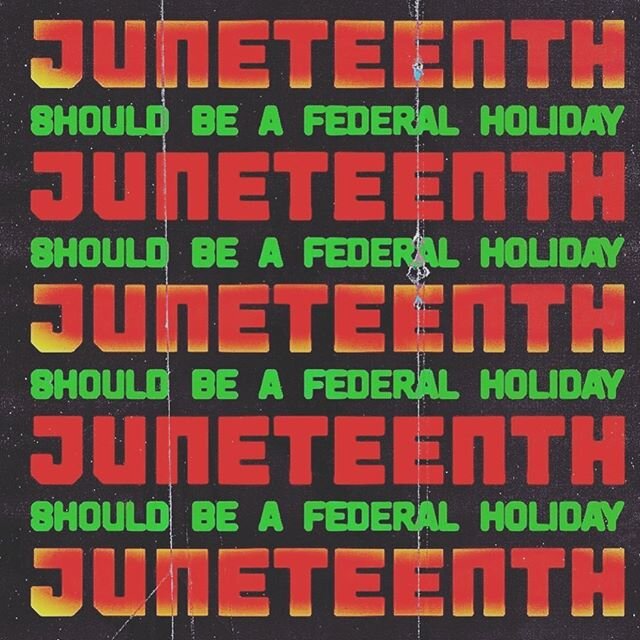 Happy Juneteenth! Slavery in its most obvious form ended on this day and despite how much work we still have to do, it&rsquo;s worth celebrating. #happyjuneteenth #juneteenth