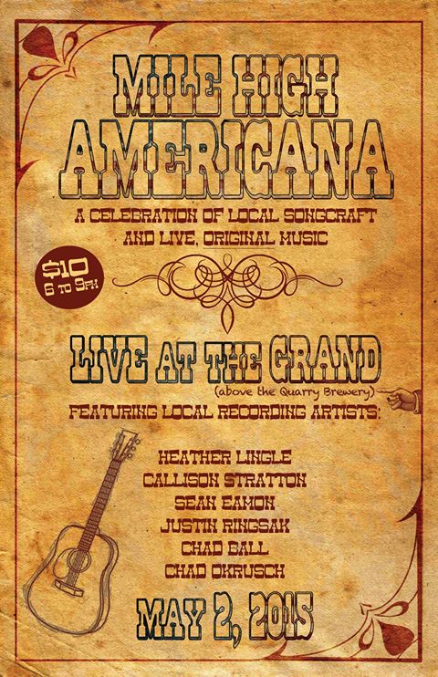 Poster from a local Americana event in 2015.&nbsp;