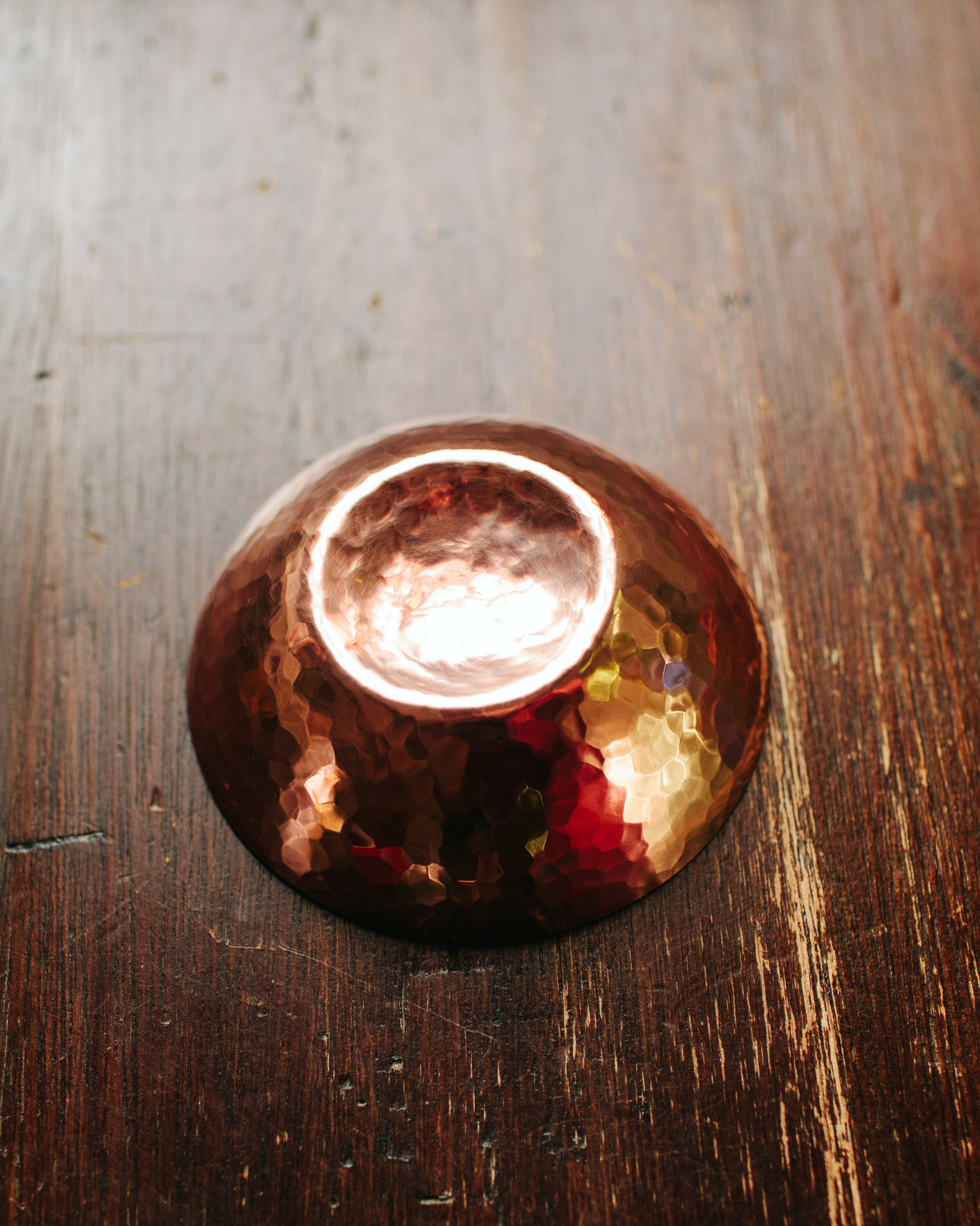 December petite copper bowl