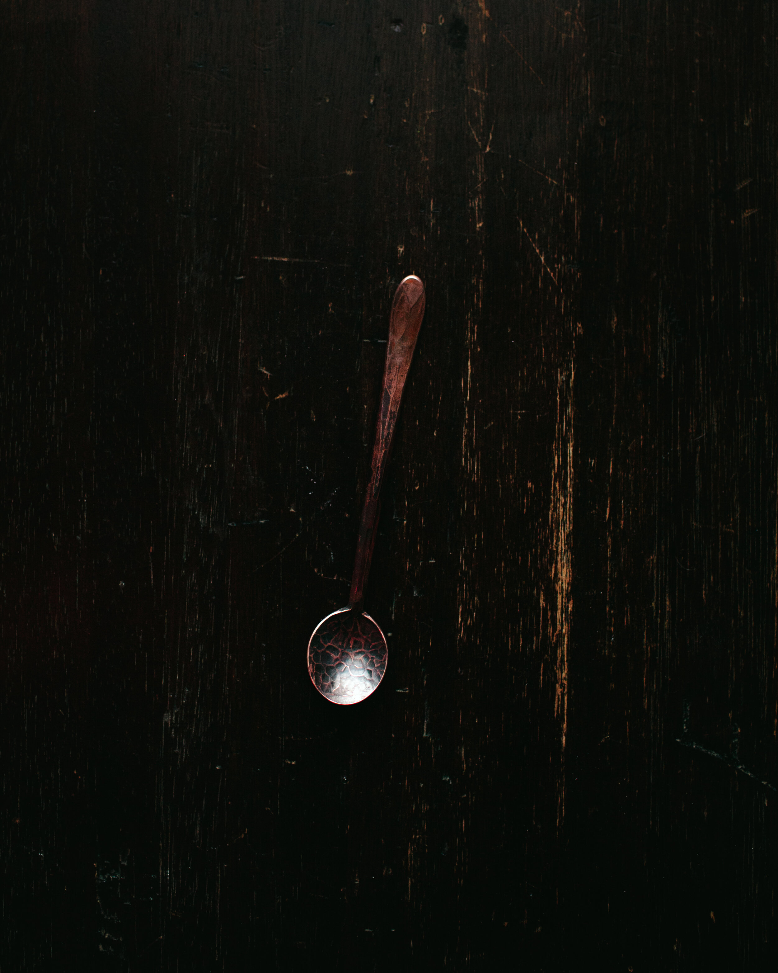 Holiday Forged Copper Sugar Spoon