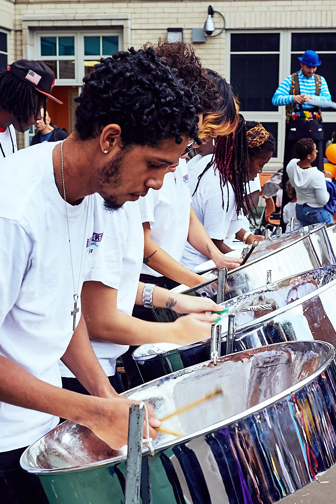 The amazingly skilled Despers Steel Orchestra