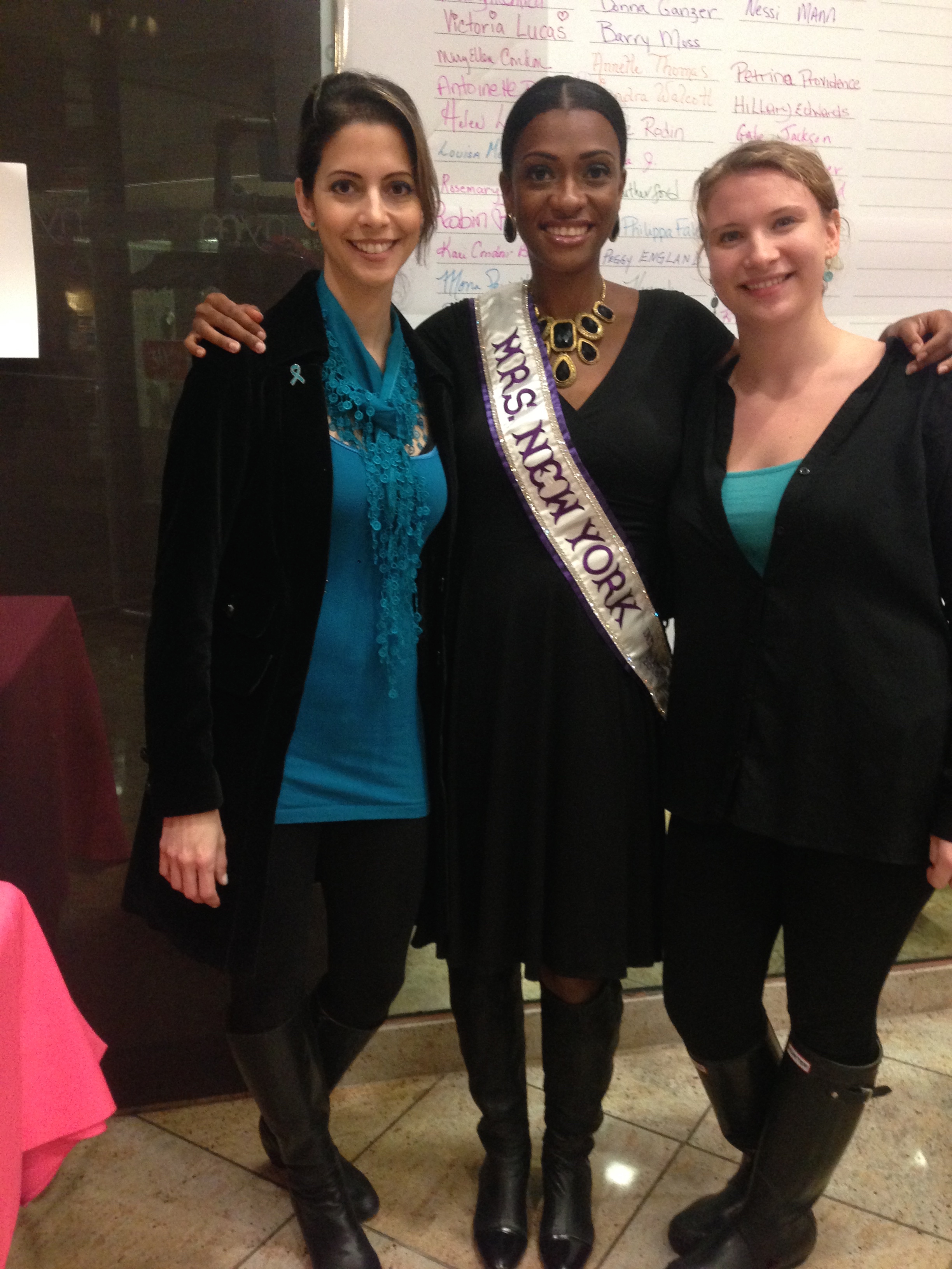 The women representing T.E.A.L. (Tell Every Amazing Lady) group.