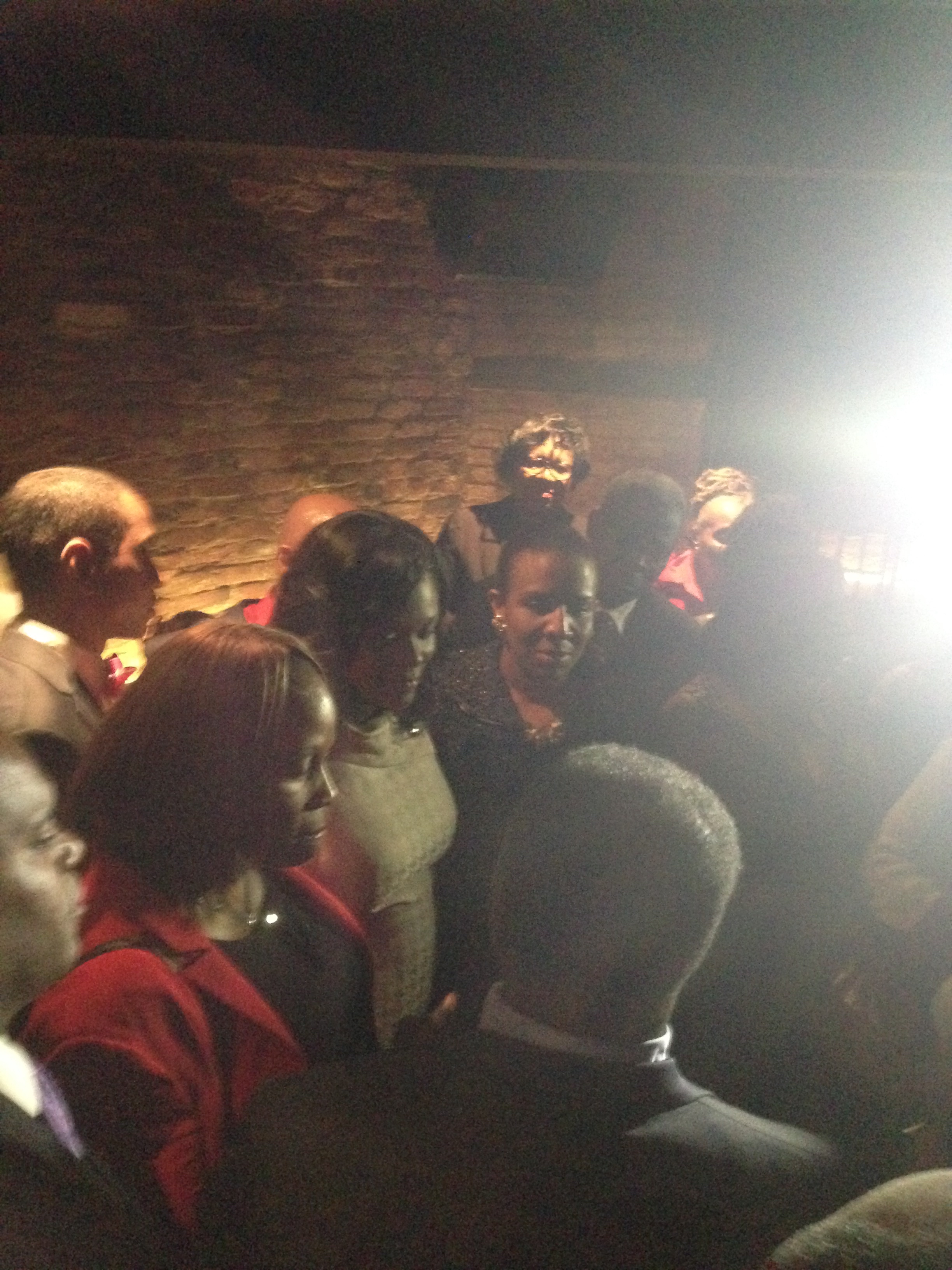 Rodneyse Bichotte surrounded by her supporters.