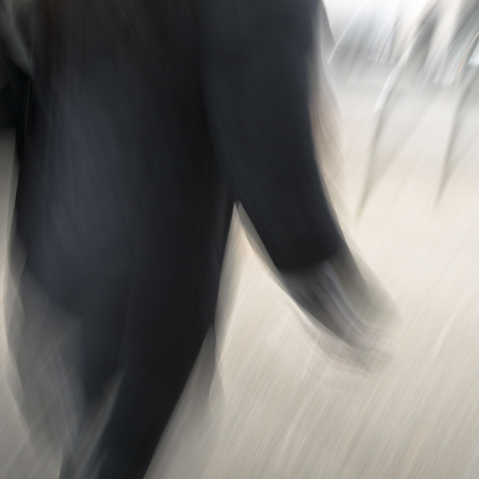 Figure in Black, 84th Street, Jackson Heights, 2013/14