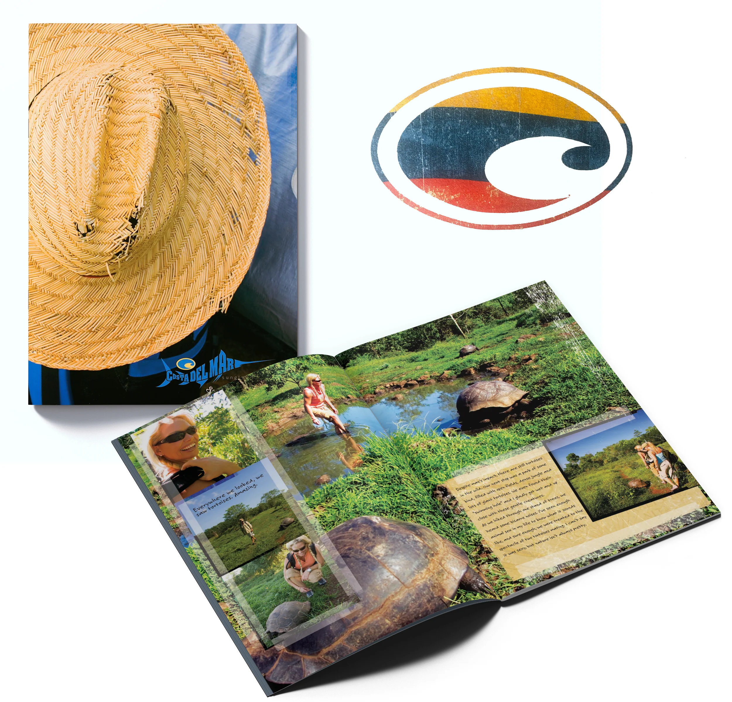 Costa Galápagos Brochure &amp;  Flag Logo