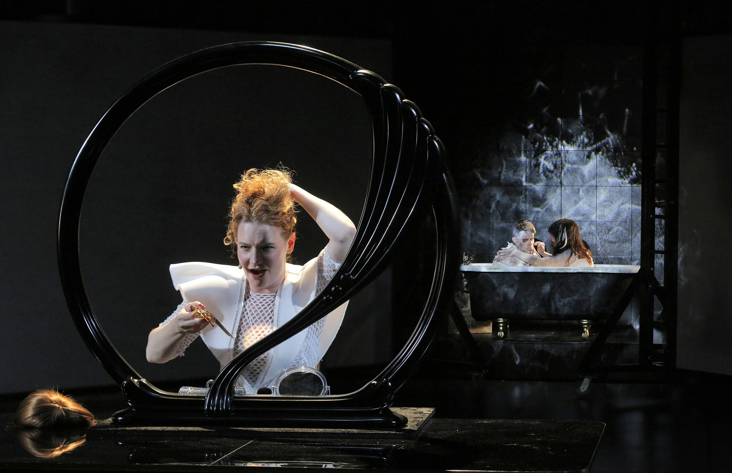 As Mrs. X.E. in Du Yun/Royce Vavrek's Angel's Bone, Prototype Festival 2016