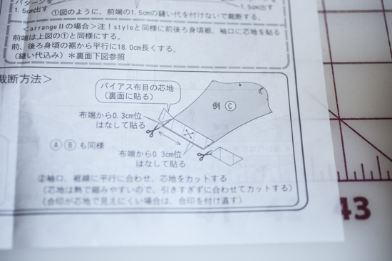 Where to place the interfacing.