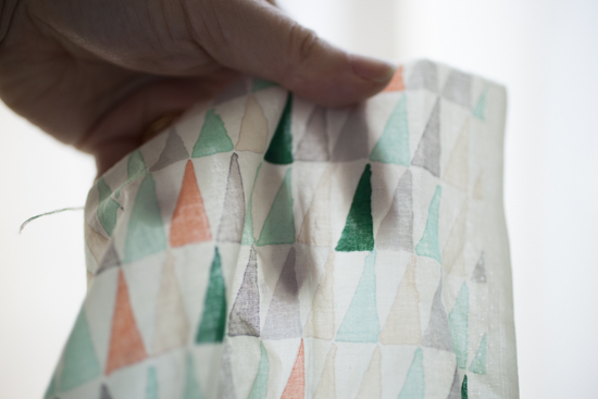 Voile without lining.