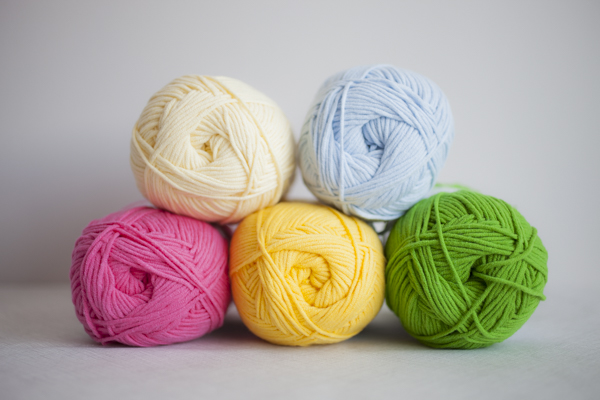 Colors (clockwise from top left): Chickadee Yellow, Sky Blue, Spring Green, Marigold, Hot Hot Pink