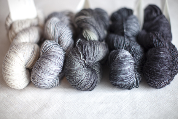 Colors (from left to right): Birch, Shining Armour, Elephant, Fusain, Johnny