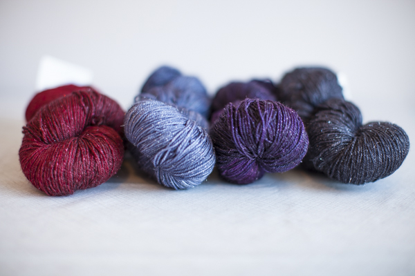 Colors (from left to right): Cherry Pie, Cailloux, Concord, Johnny 