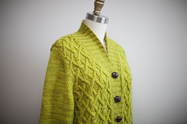 BARTLETT, knit in The Plucky Knitter Snug Worsted, color - Prickly Pear