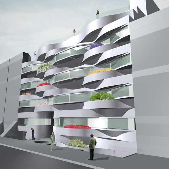 Upgrading the façade from a two-dimensional skin to three-dimensional space means that Thick Façade is not defined by its physical thickness of the wall. Instead, it is created from the character of the space formed between the interior and the ext
