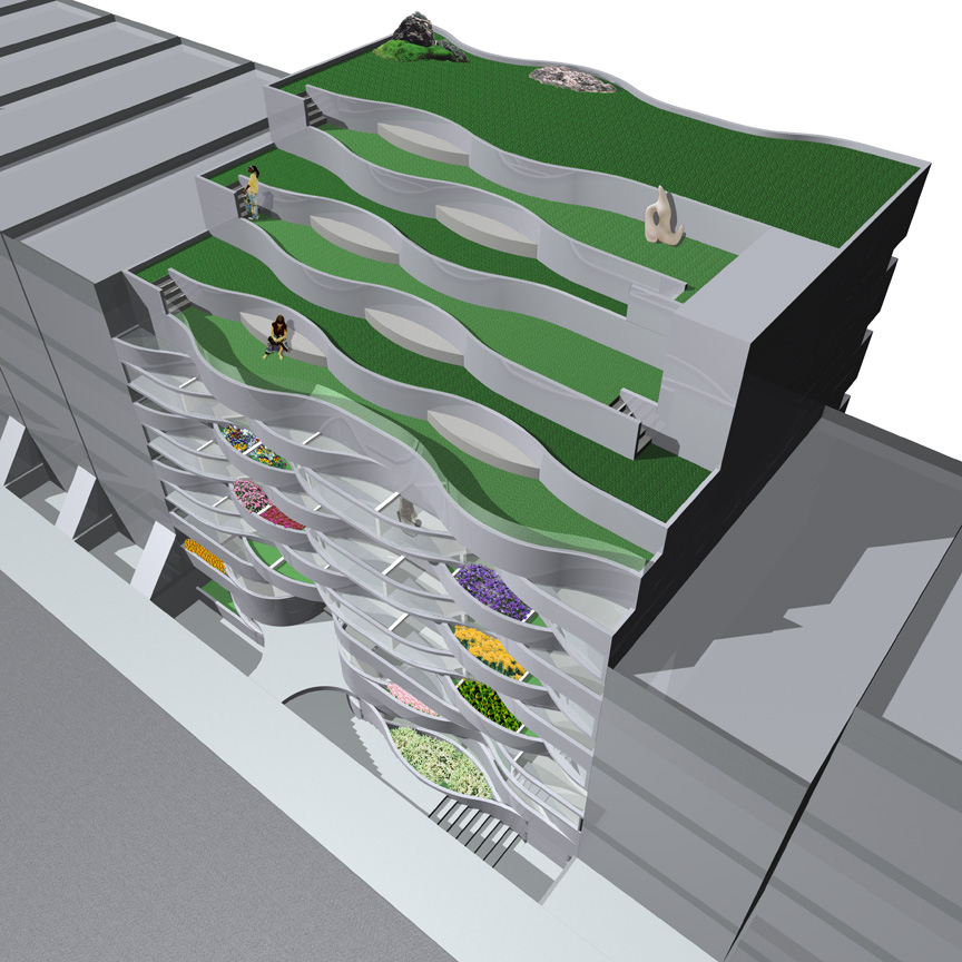 The façade is no longer an element designed by architects and urban planners to match with surroundings but an active canvas for each individual to participate in creating urban life.