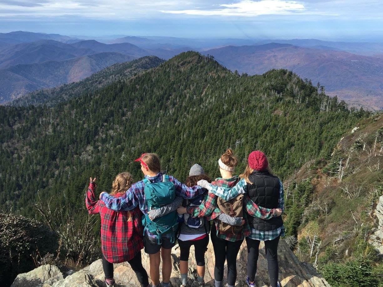 Some girls took a Fellows road trip to hike the Smoky Mountains.