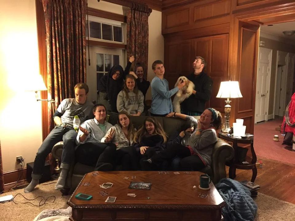 So we got together and did game nights...