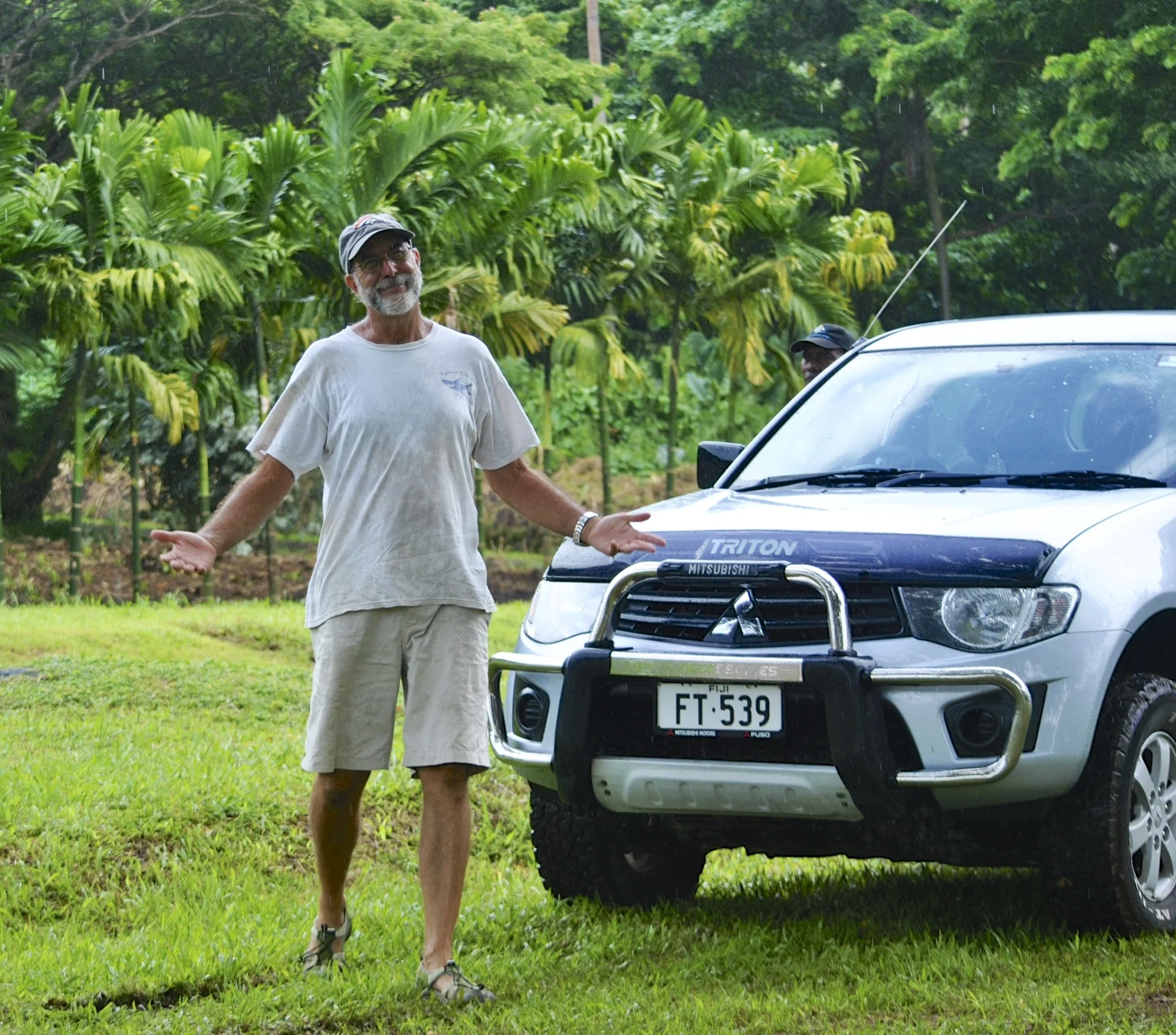 Carl was looking a little stressed out because he was unable to control the weather. For those of you new to Taveuni, February and March are the high rainy season.