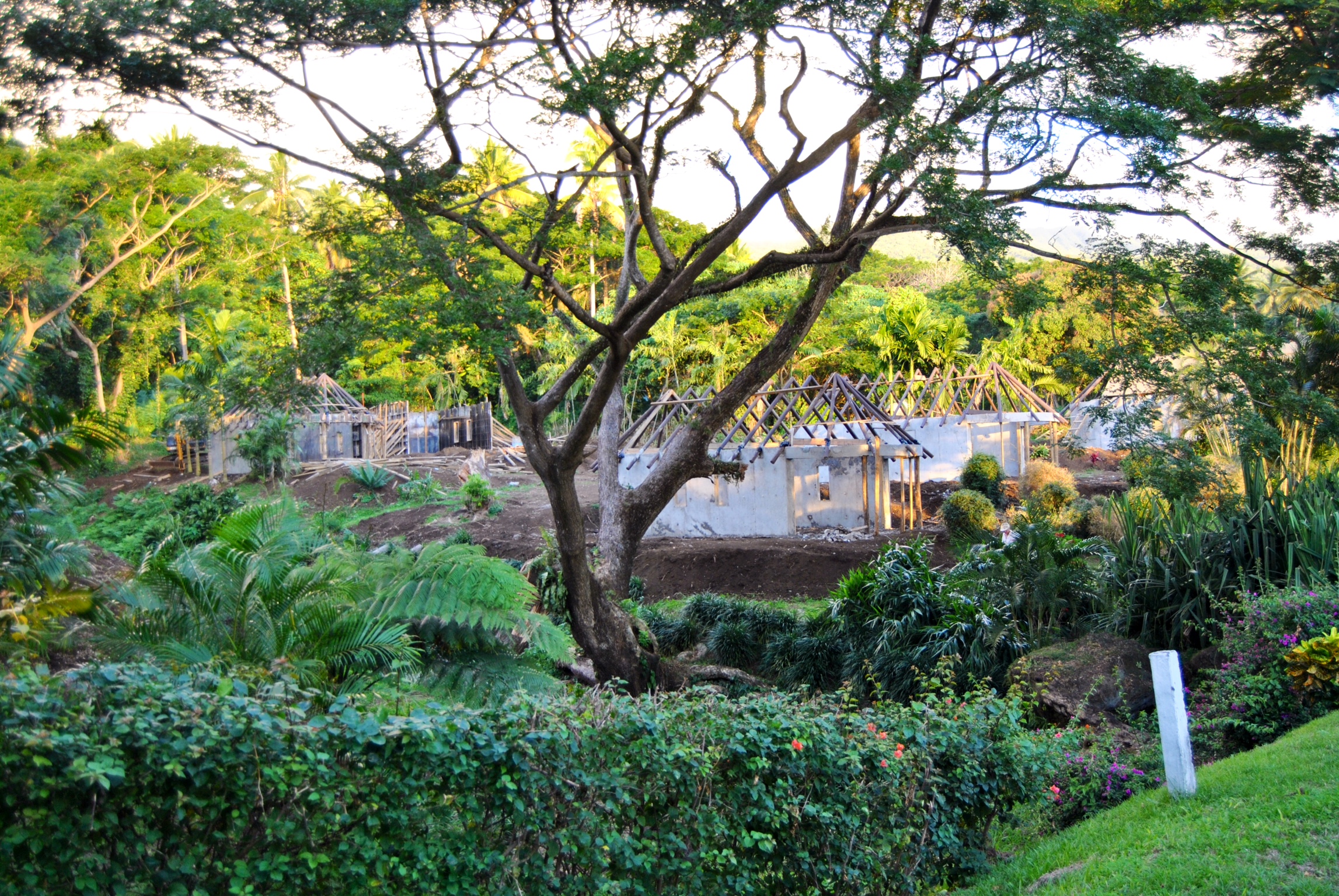Looks like the beginnings of a resort. This photo was taken from the northeastern corner of the property looking south. Have you made your reservation yet?