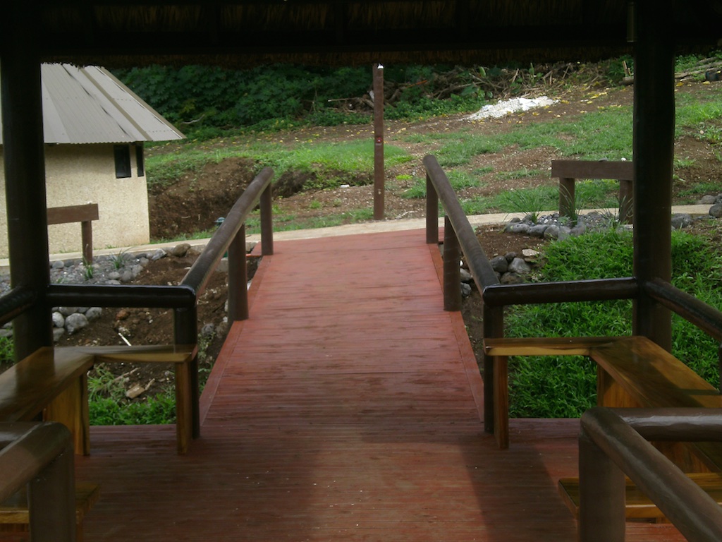 Another view of the built-in benches on the Olo.